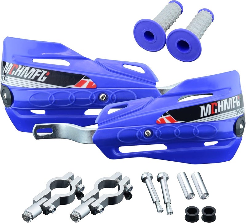 fewfuss Dirt Bike Hand Guards with Grips - Universal Motorcycle Handguards for Pit Bikes ATV Motocross Enduro - Image 1